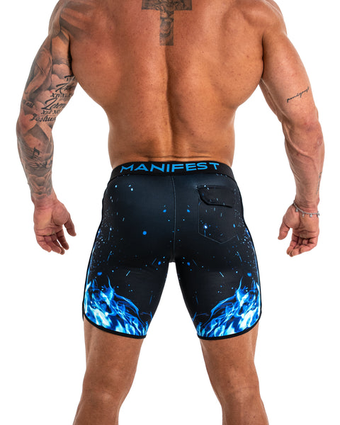 Flame Boardshort - Arctic - Manifest Competition Wear - Manifest Competition Wear